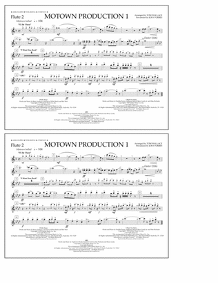 Motown Production 1(arr. Tom Wallace) - Flute 2