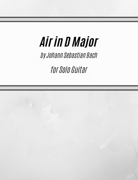 Air in D Major (Air on the G String) (for Solo Guitar) image number null