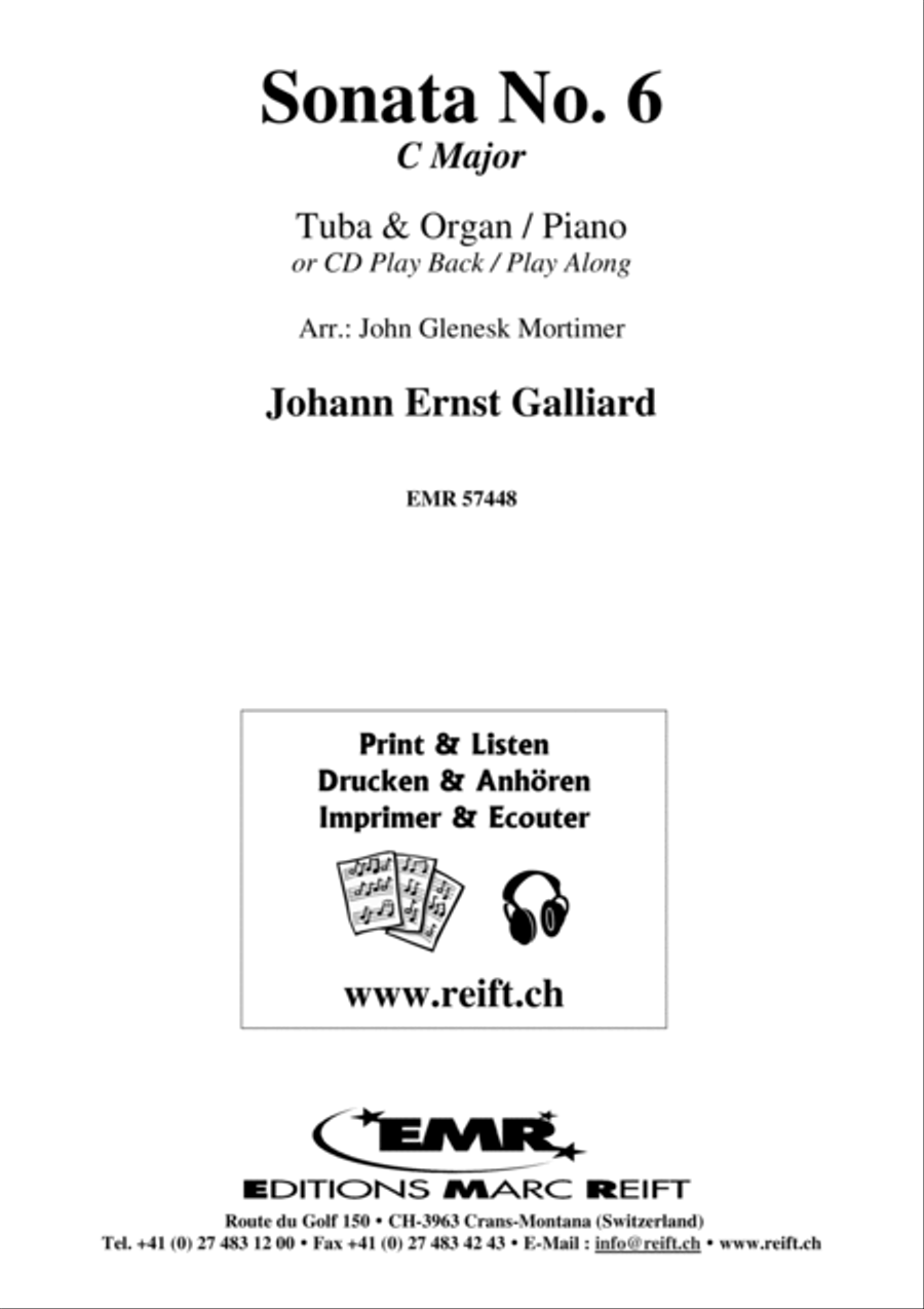 Sonata No. 6 Tuba scores gallery preview page 2