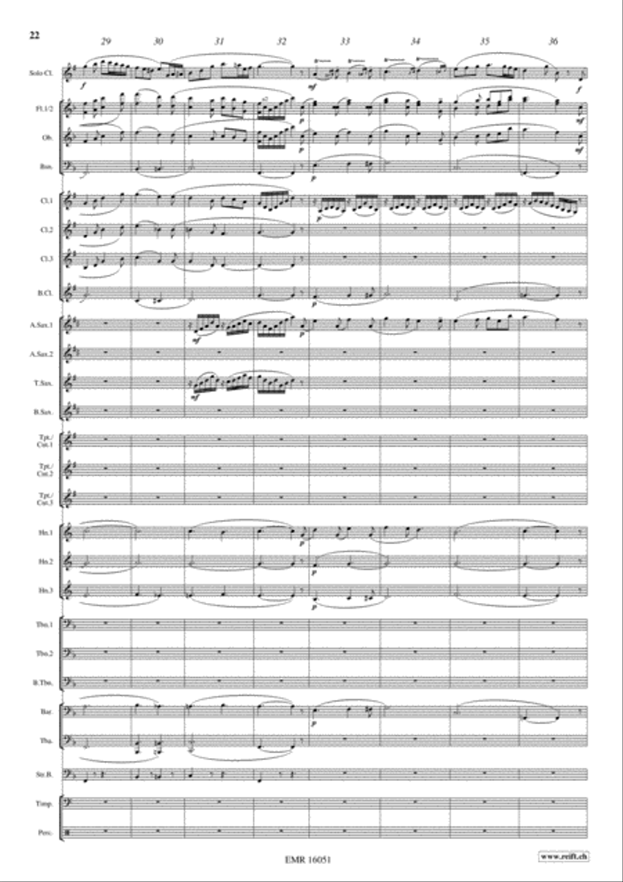 Japanese Folksongs Concert Band scores gallery preview page 15