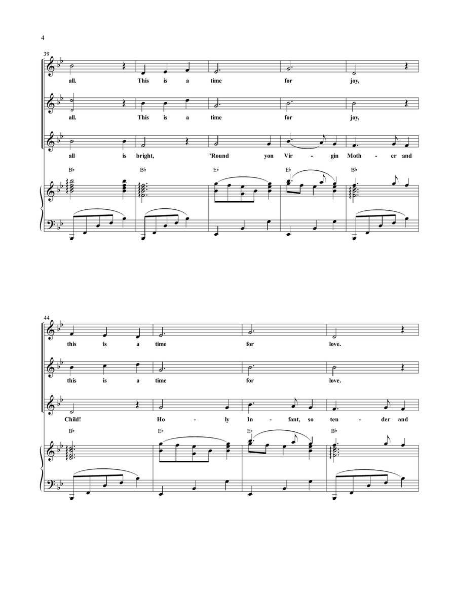 Peace, Peace Peace, Peace Voice scores gallery preview page 4