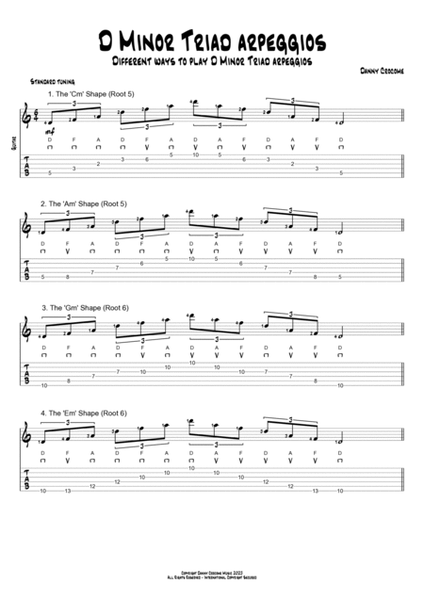 The Arpeggios of C Major (Diatonic Triads)