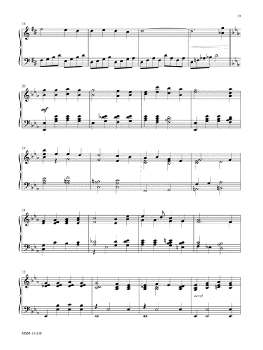 In Christ There is No East or West/The Churchs One Foundation Piano Solo scores gallery preview page 2