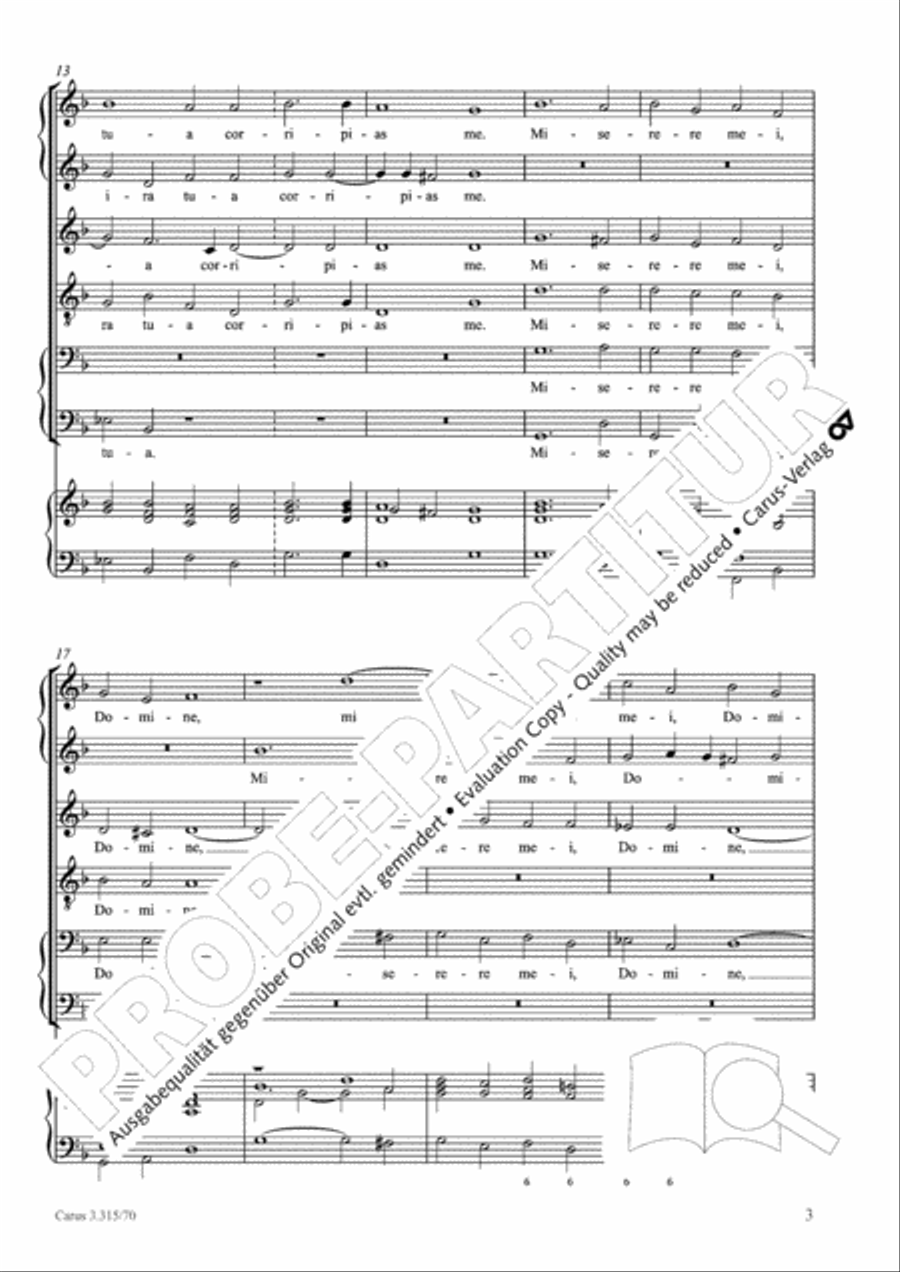 Domine, ne in furore SV 298 SSATBB scores gallery preview page 4