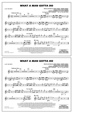 What a Man Gotta Do (arr. Jack Holt and Matt Conaway) - 1st Bb Trumpet