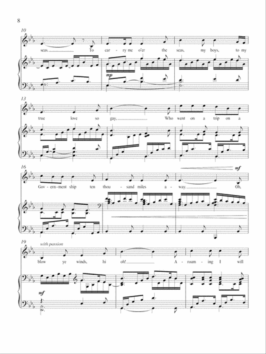 Ten Thousand Miles Away Medium Voice scores gallery preview page 3