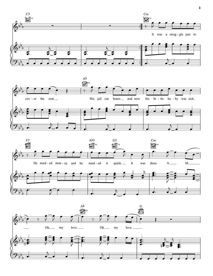 Jimmy Sparks Piano, Vocal, Guitar scores gallery preview page 3