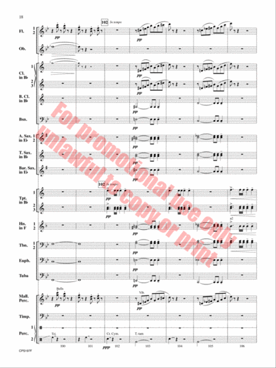 Polar Vortex Concert Band scores gallery preview page 19