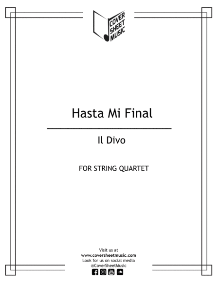 Hasta mi final - il Divo - String Quartet image number null