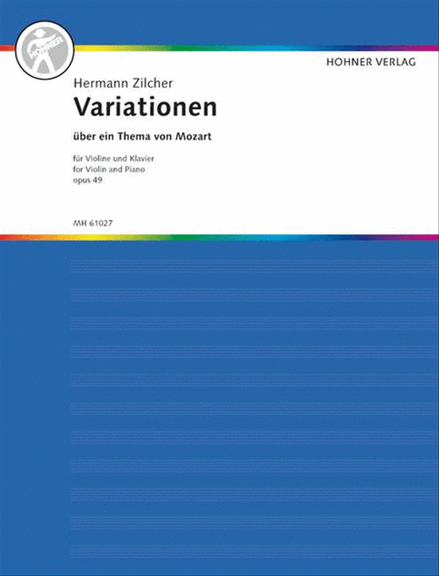 Variations on a Theme of Mozart Violin Solo scores gallery preview page 1