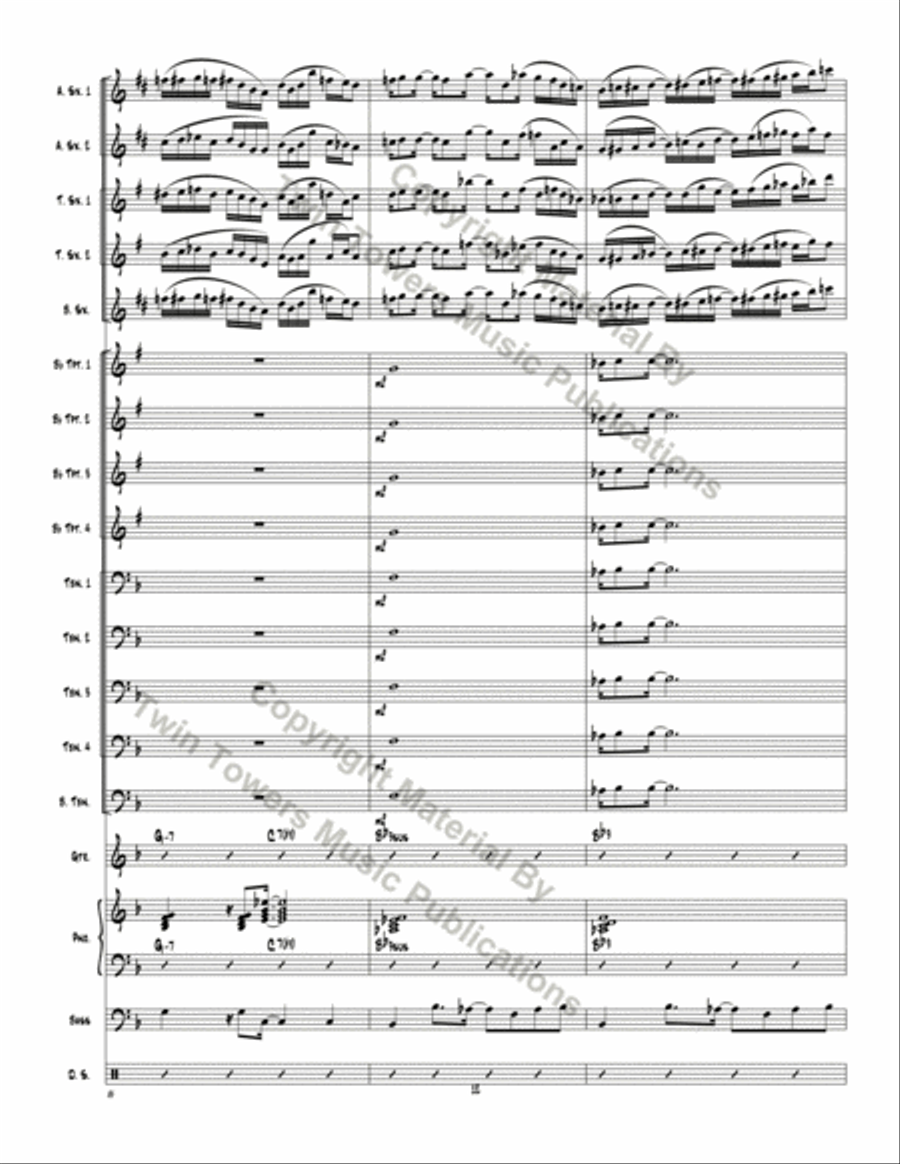 Don't Mess Around Don't Mess Around Jazz Ensemble scores gallery preview page 13