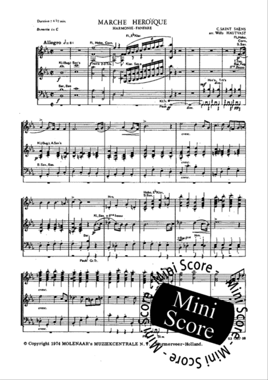Marche Heroique Marche Heroique Concert Band scores gallery preview page 3