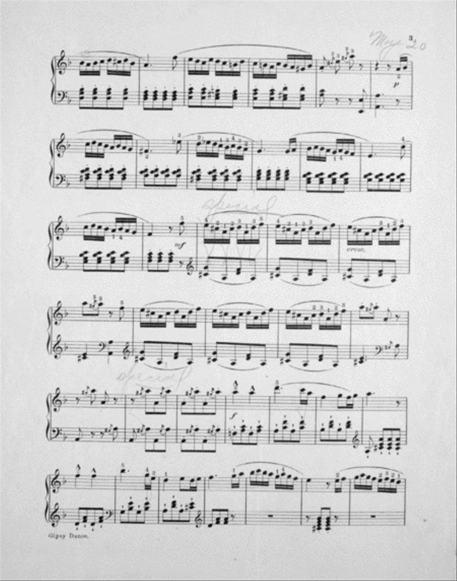 Gipsy Dance Piano Solo scores gallery preview page 3