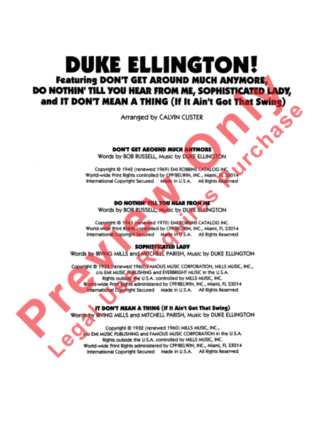 Duke Ellington!
