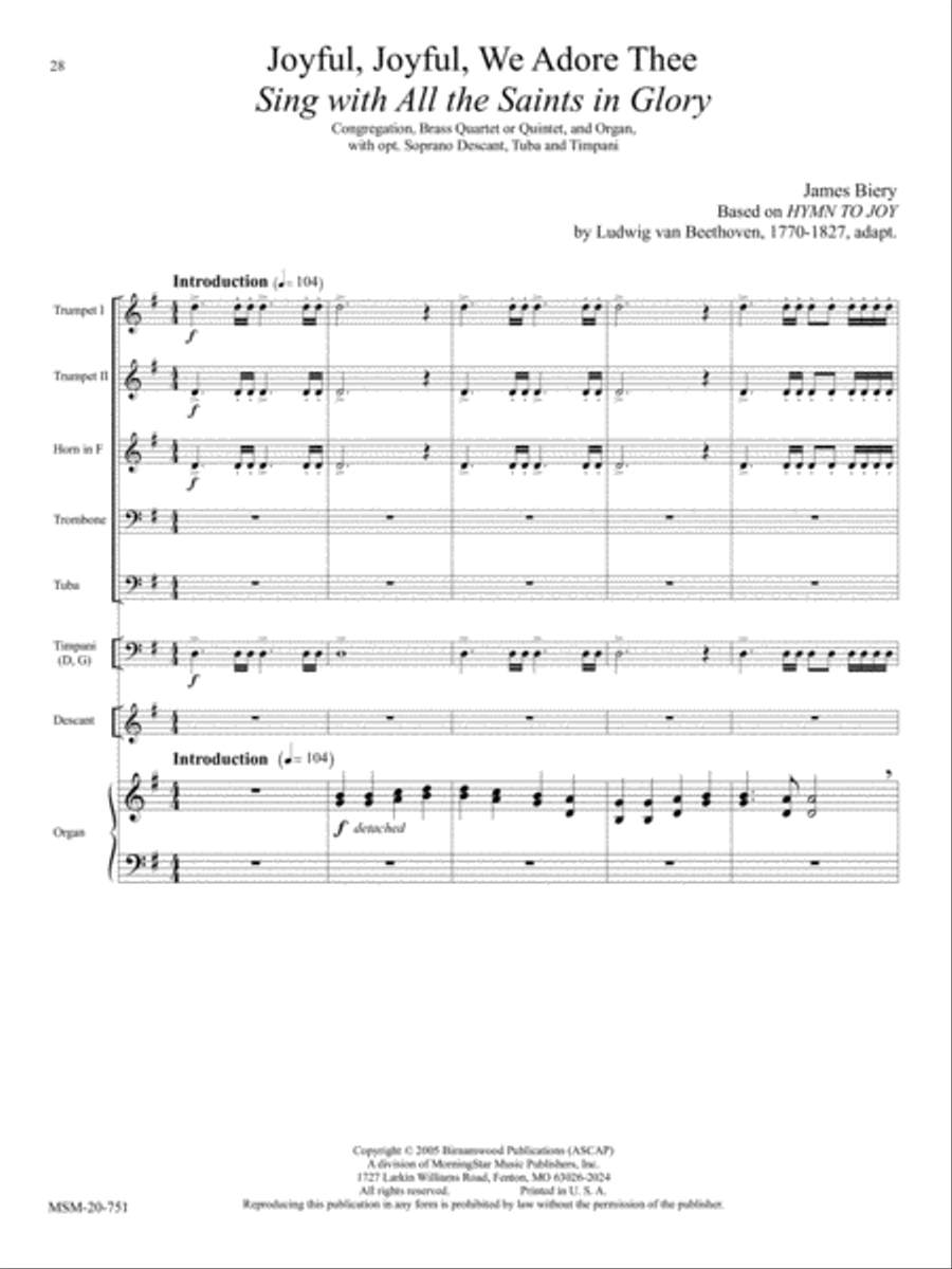 Festive Hymn Settings for Congregational Singing Set 2: Easter/General Choir scores gallery preview page 7