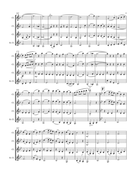 German Waltz (Oktoberfest) Medley (for Clarinet Quartet) image number null