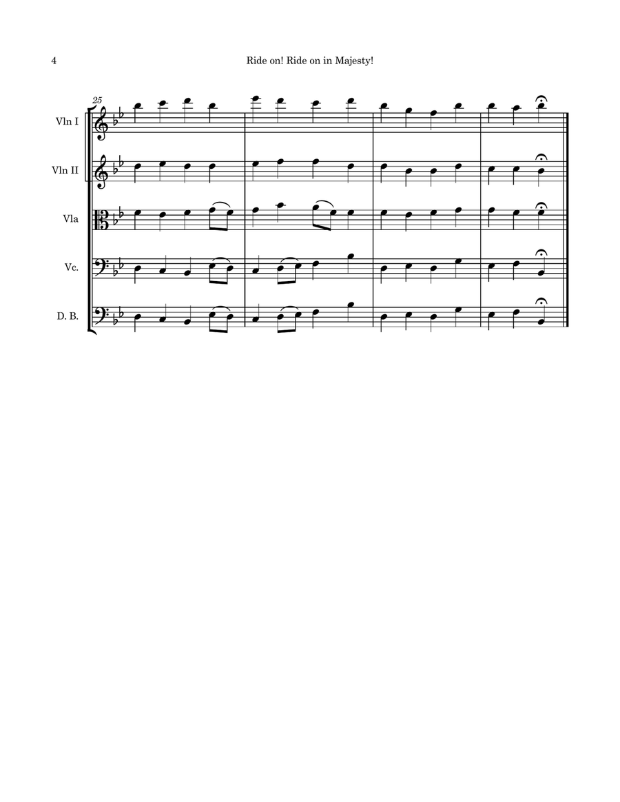 Ride on! Ride on in Majesty! String Orchestra scores gallery preview page 6