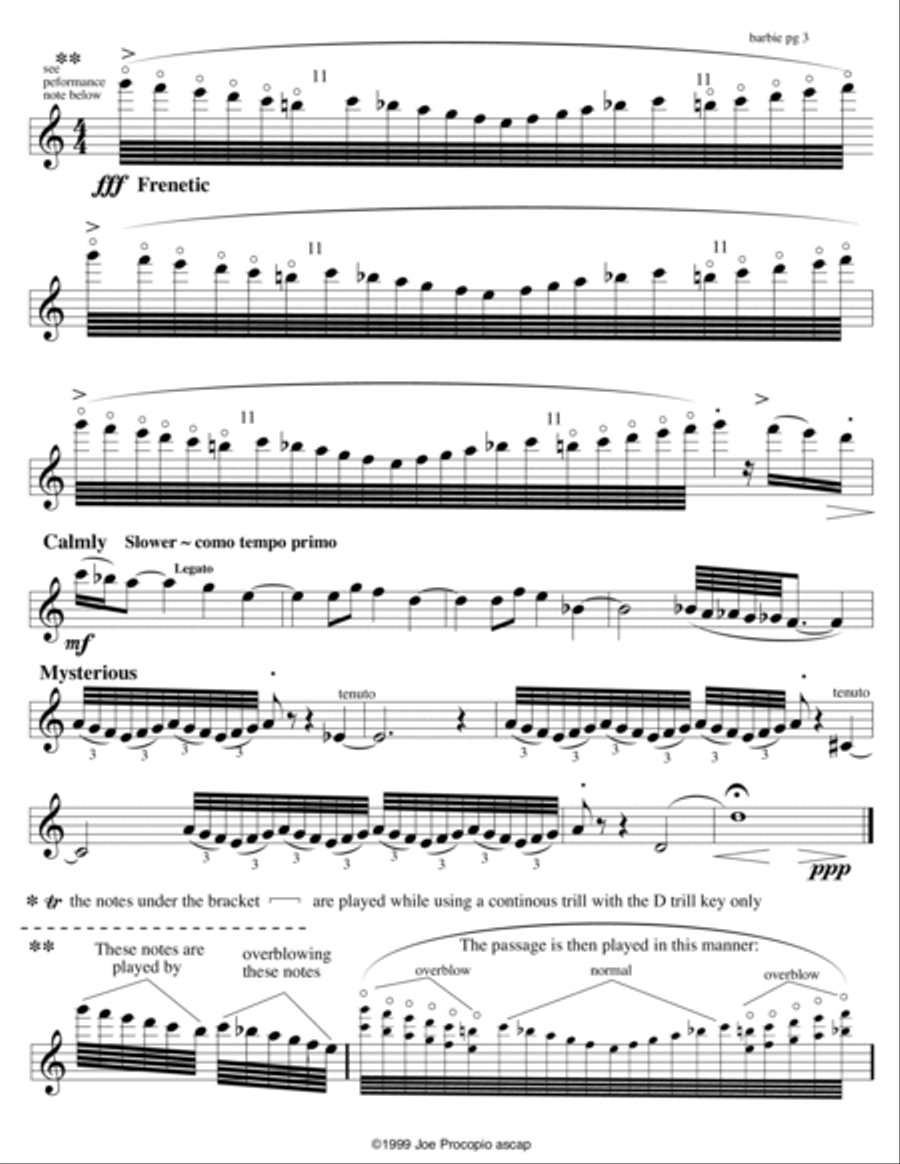 FLUTE SOLO COLLECTION by Joe Procopio Small Ensemble scores gallery preview page 5