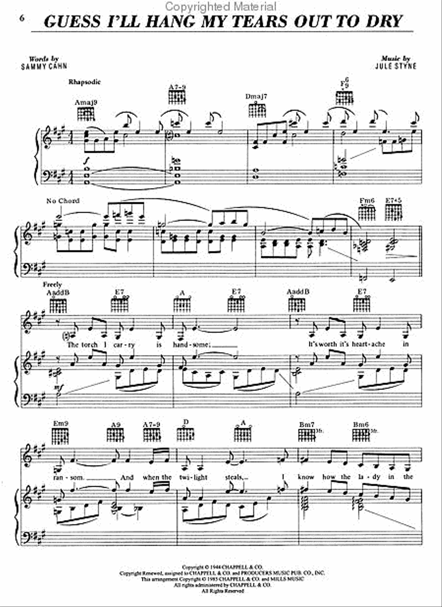 Linda Ronstadt – Round Midnight Piano, Vocal, Guitar scores gallery preview page 2