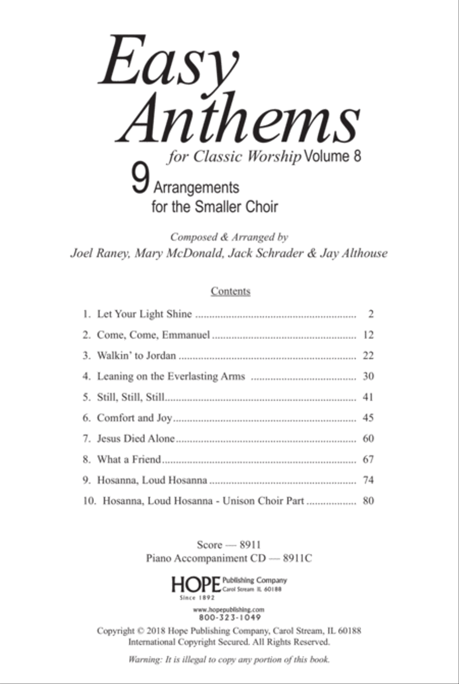 Easy Anthems, Vol. 8 Choir scores gallery preview page 3