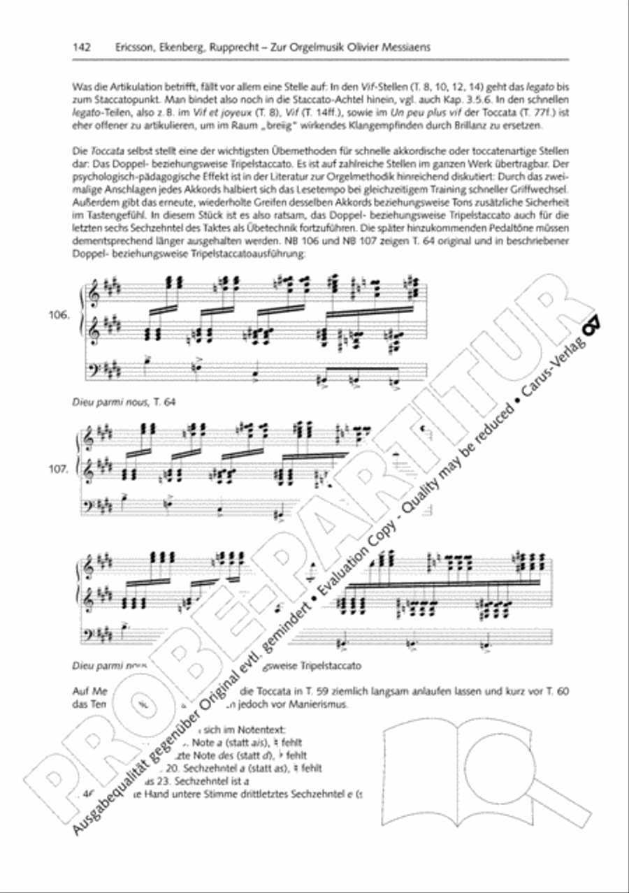 Orgelschule zur historischen Auffuhrungspraxis Organ Solo scores gallery preview page 143