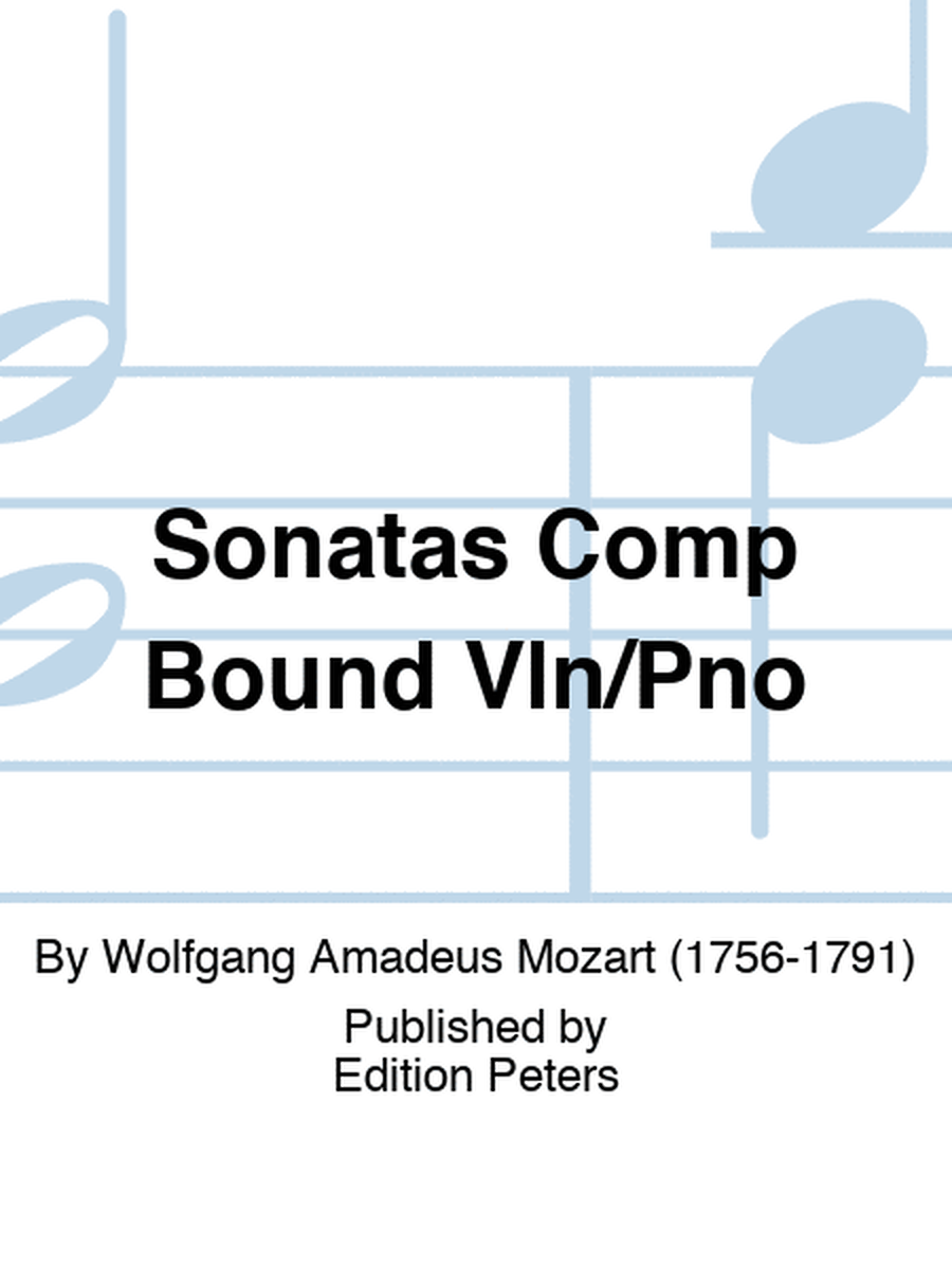Sonatas Comp Bound Vln/Pno