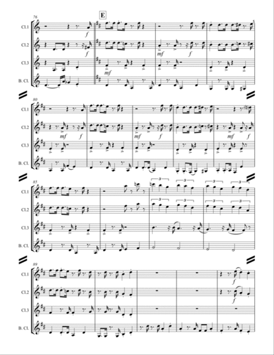 The Mexican Shuffle Woodwind Ensemble scores gallery preview page 6