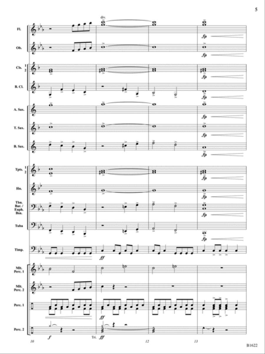 Whirling Novas: Score Concert Band scores gallery preview page 5