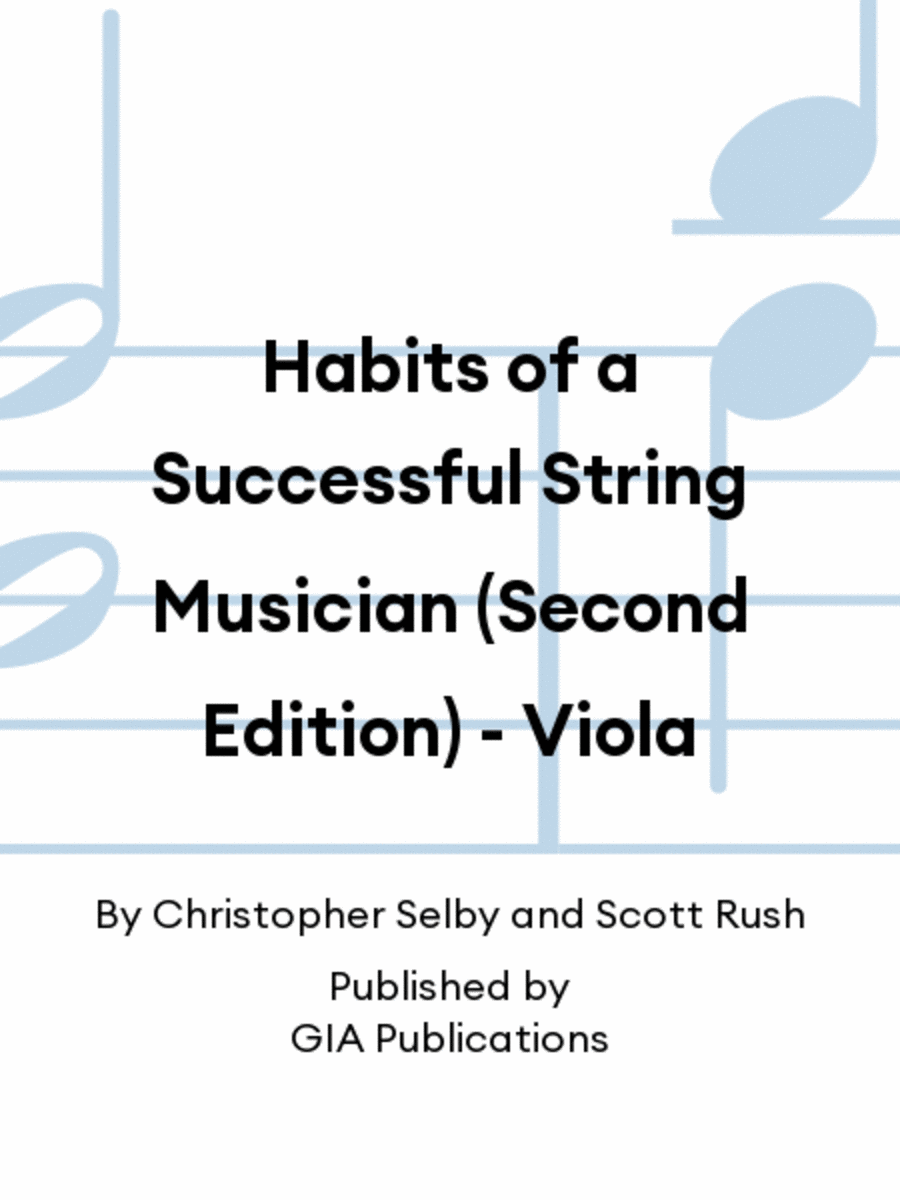 Habits of a Successful String Musician (Second Edition) - Viola
