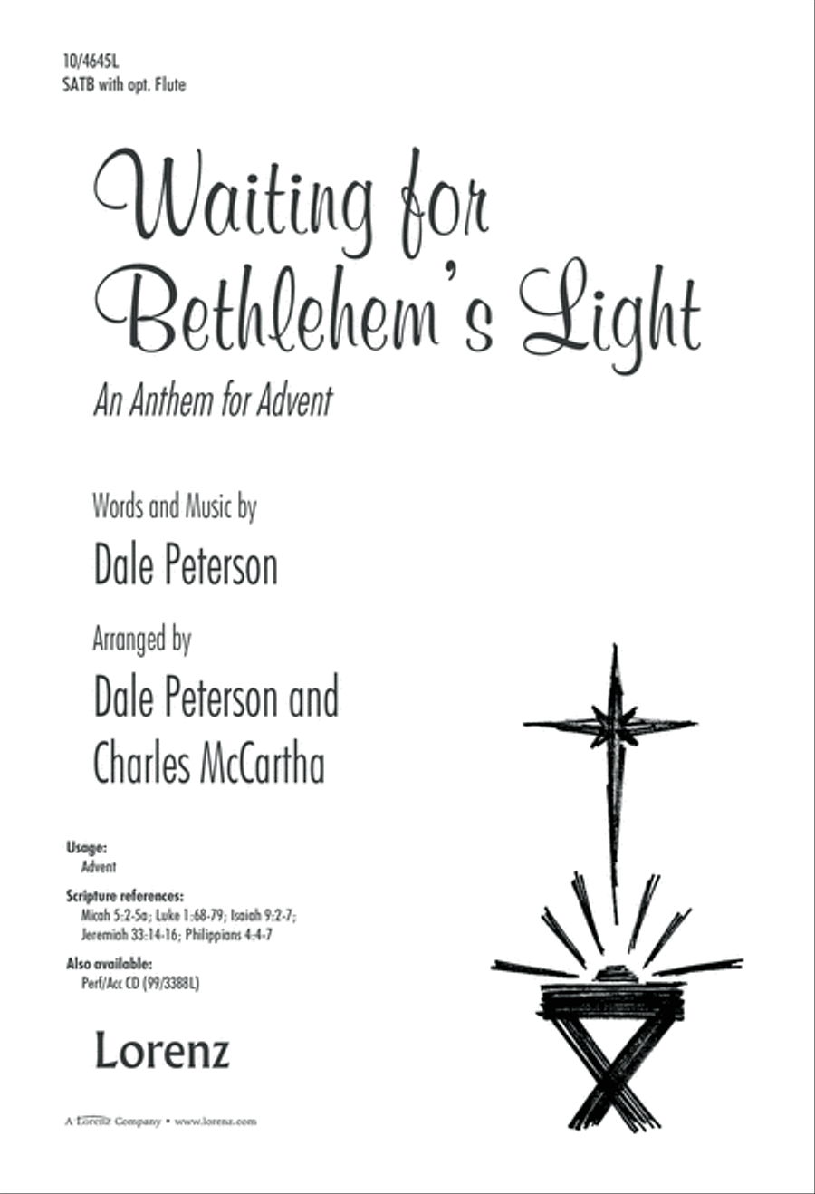 Waiting for Bethlehem's Light 4-Part scores gallery preview page 1