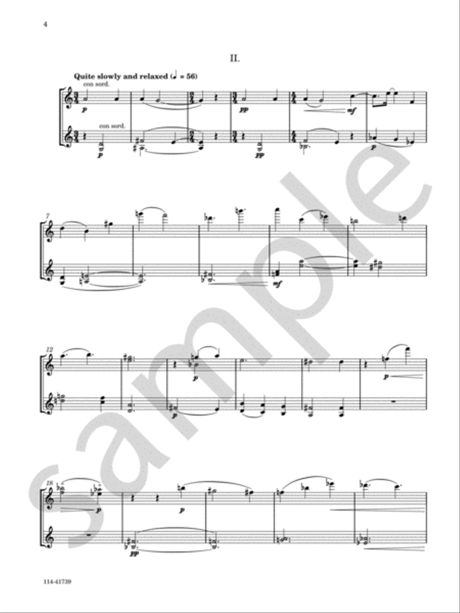 Five Related Miniatures Chamber Music scores gallery preview page 5
