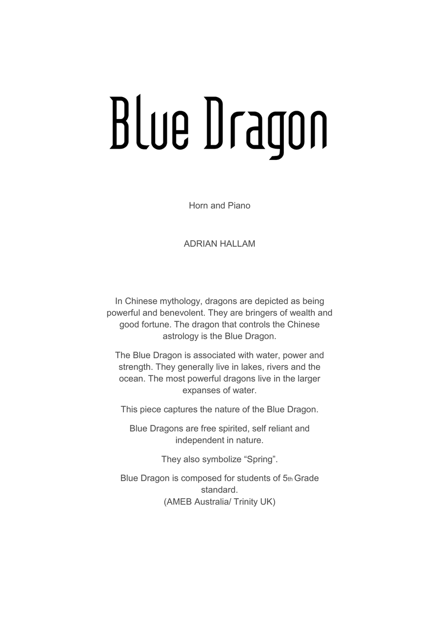 Blue Dragon Piano scores gallery preview page 2
