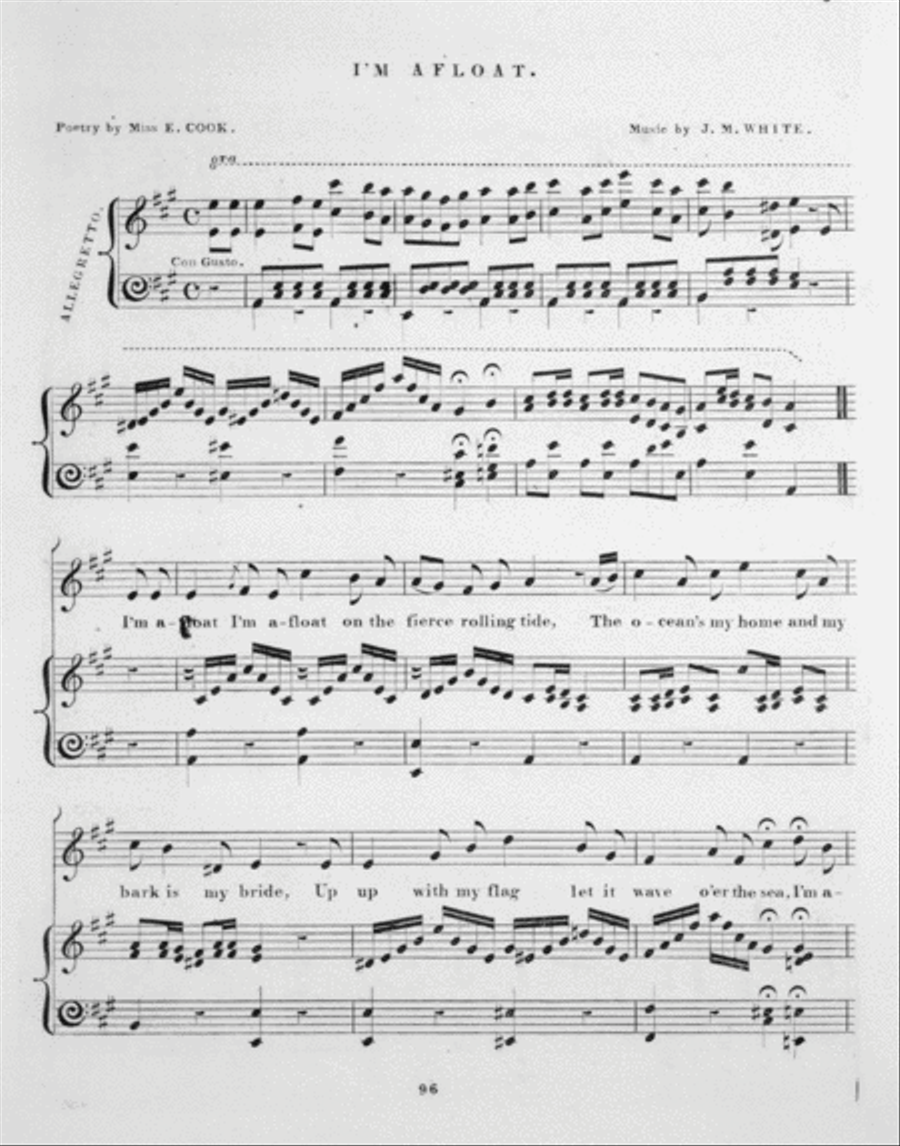 I'm Afloat, I'm Afloat. A Song Piano Solo scores gallery preview page 2