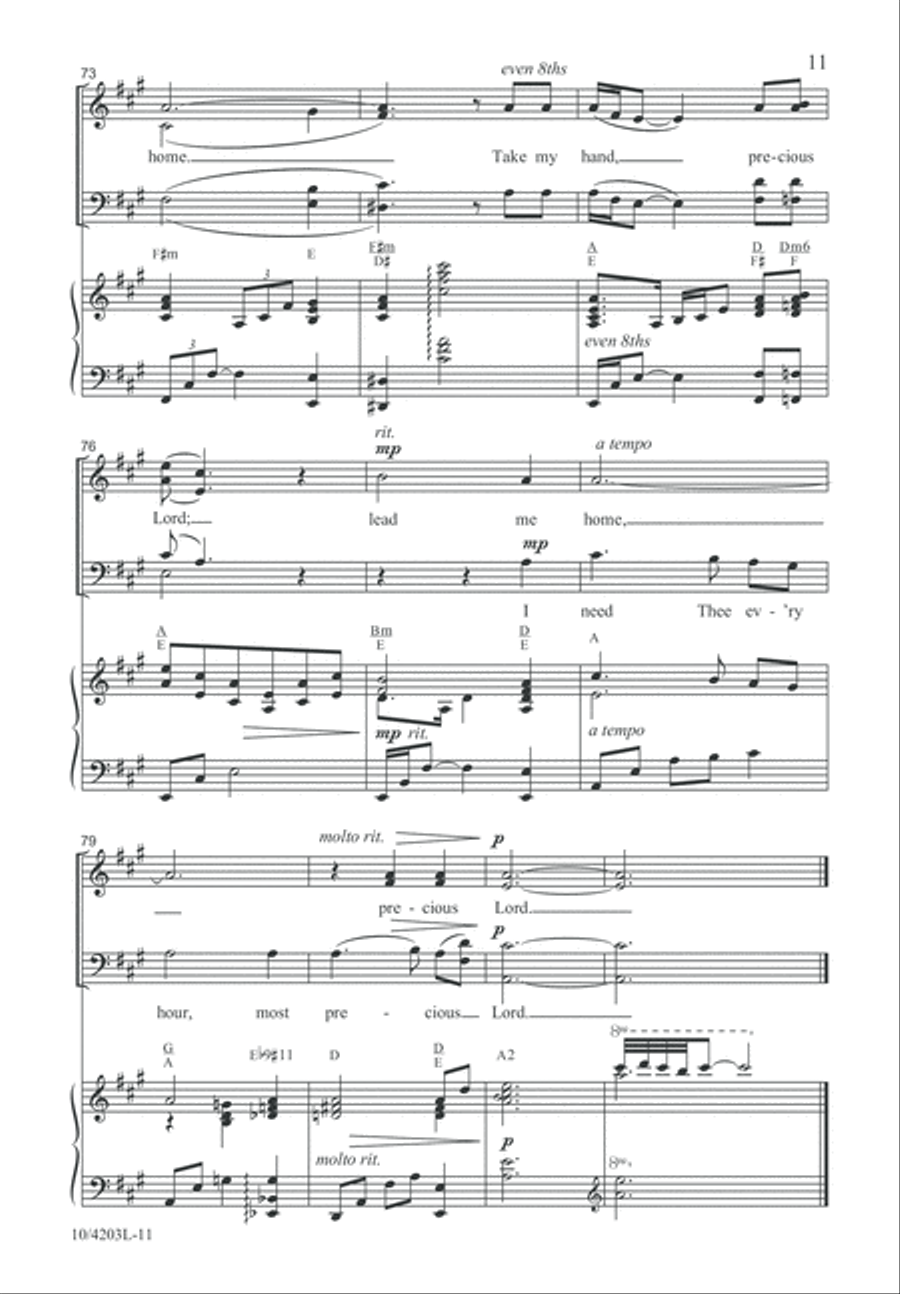 Precious Lord, Take My Hand with 