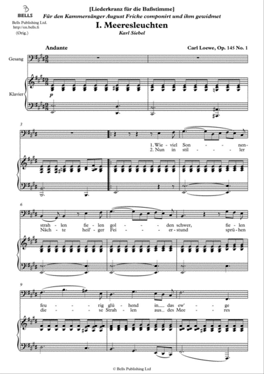 Liederkranz fur die Bassstimme, Op. 145 Voice Solo scores gallery preview page 3