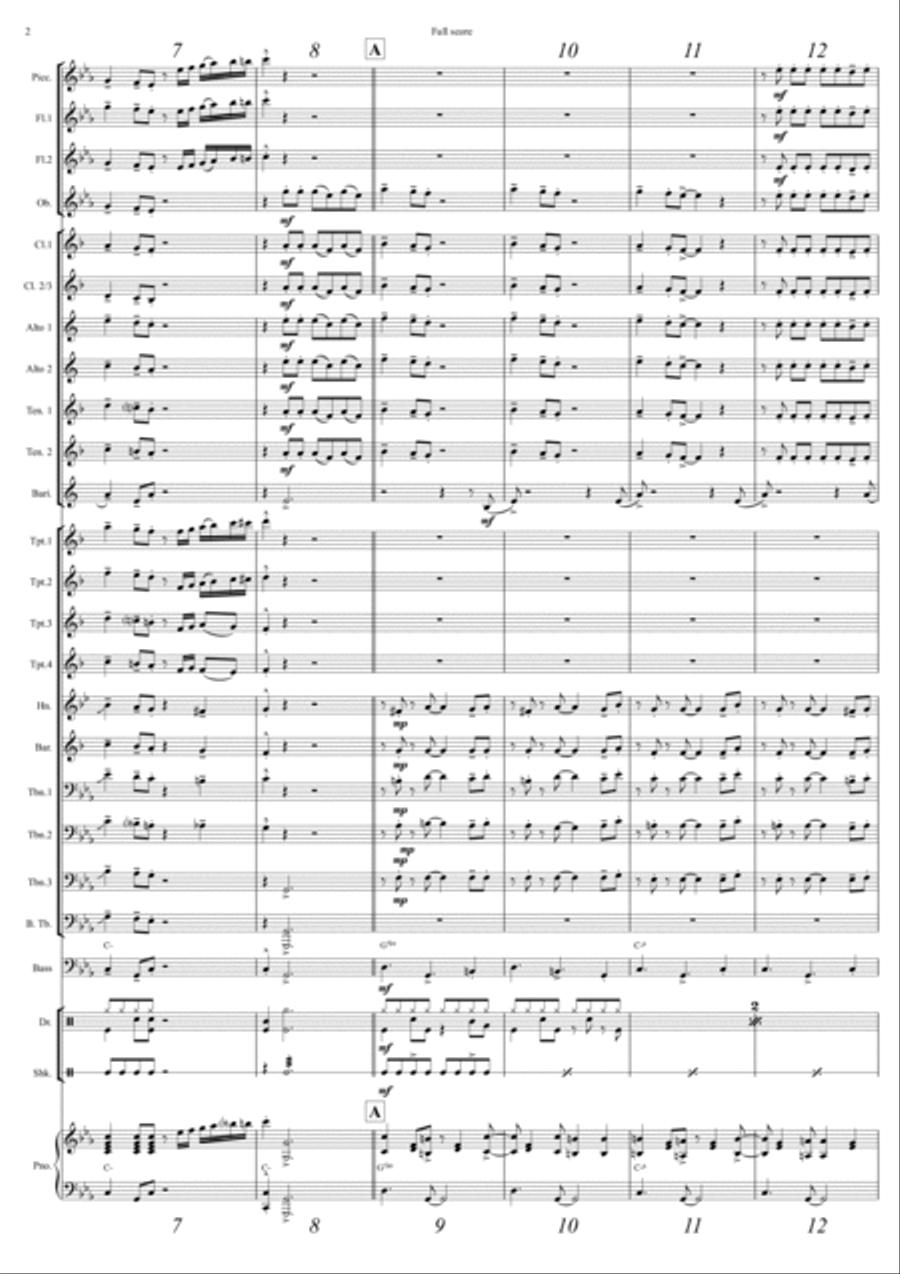 Sway (quien Sera) Concert Band scores gallery preview page 2