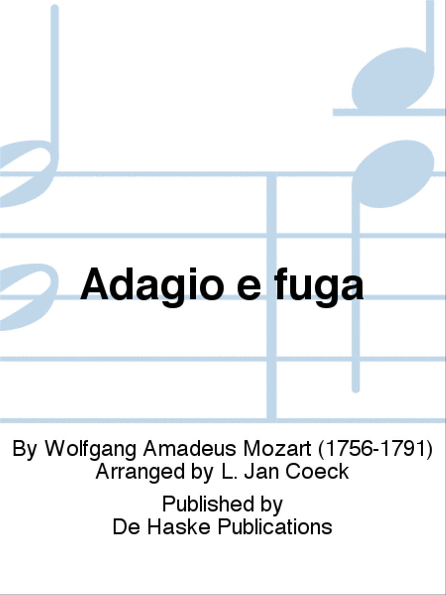Adagio e fuga Clarinet Quartet scores gallery preview page 1