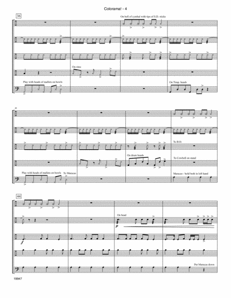 Colorama! (Celebrating The Many Colors Of Percussion Instruments) - Full Score