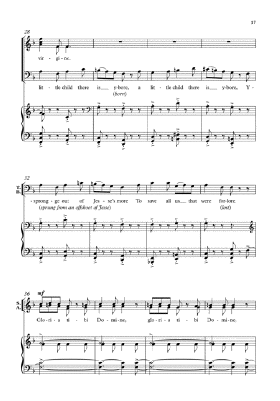 Mack Wilberg Carols 4-Part scores gallery preview page 7