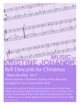 Book cover for Bell Descants for Christmas (Reproducible) Set 3 (2 octaves)