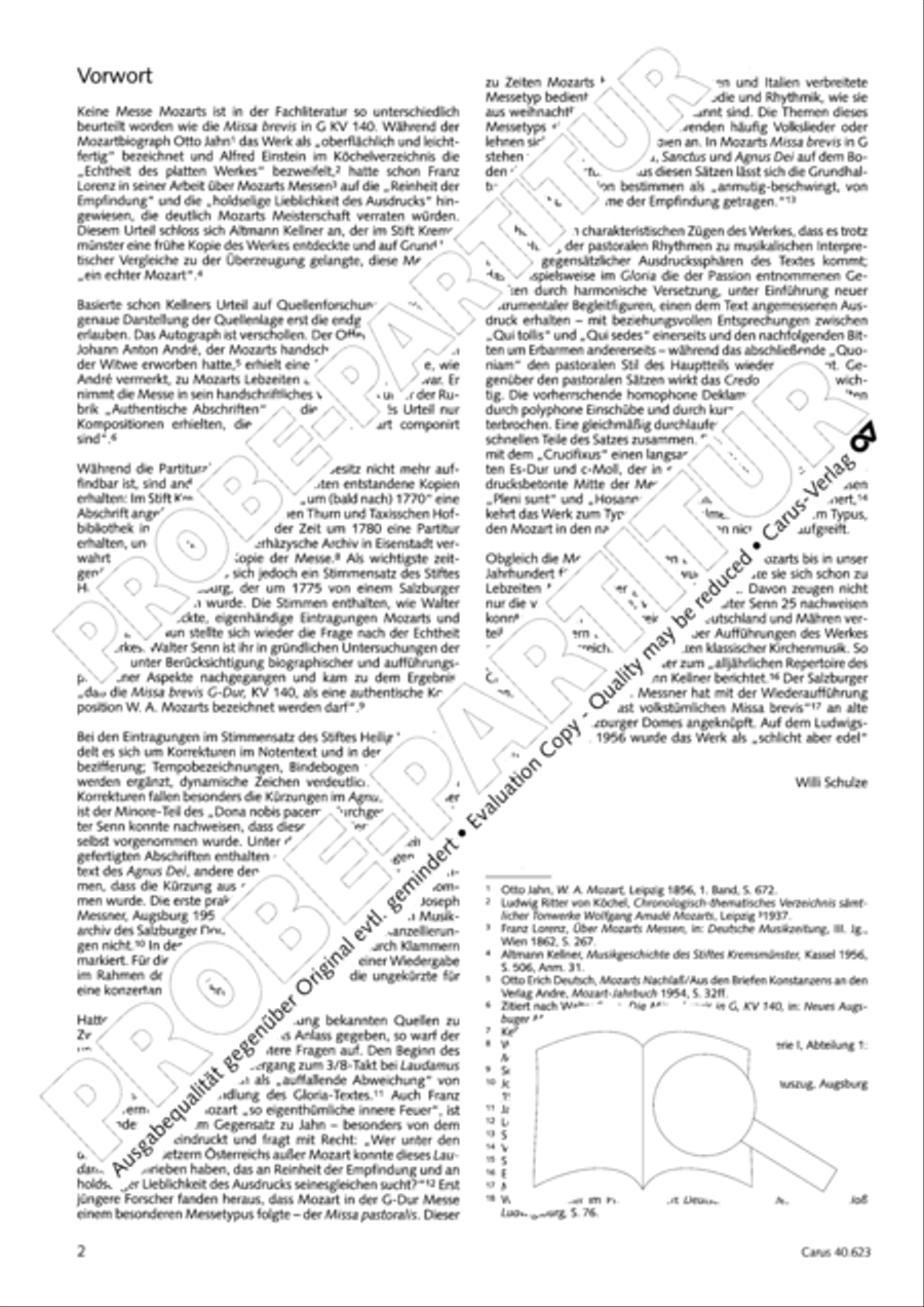 Missa brevis in G major Missa brevis in G major 4-Part scores gallery preview page 3