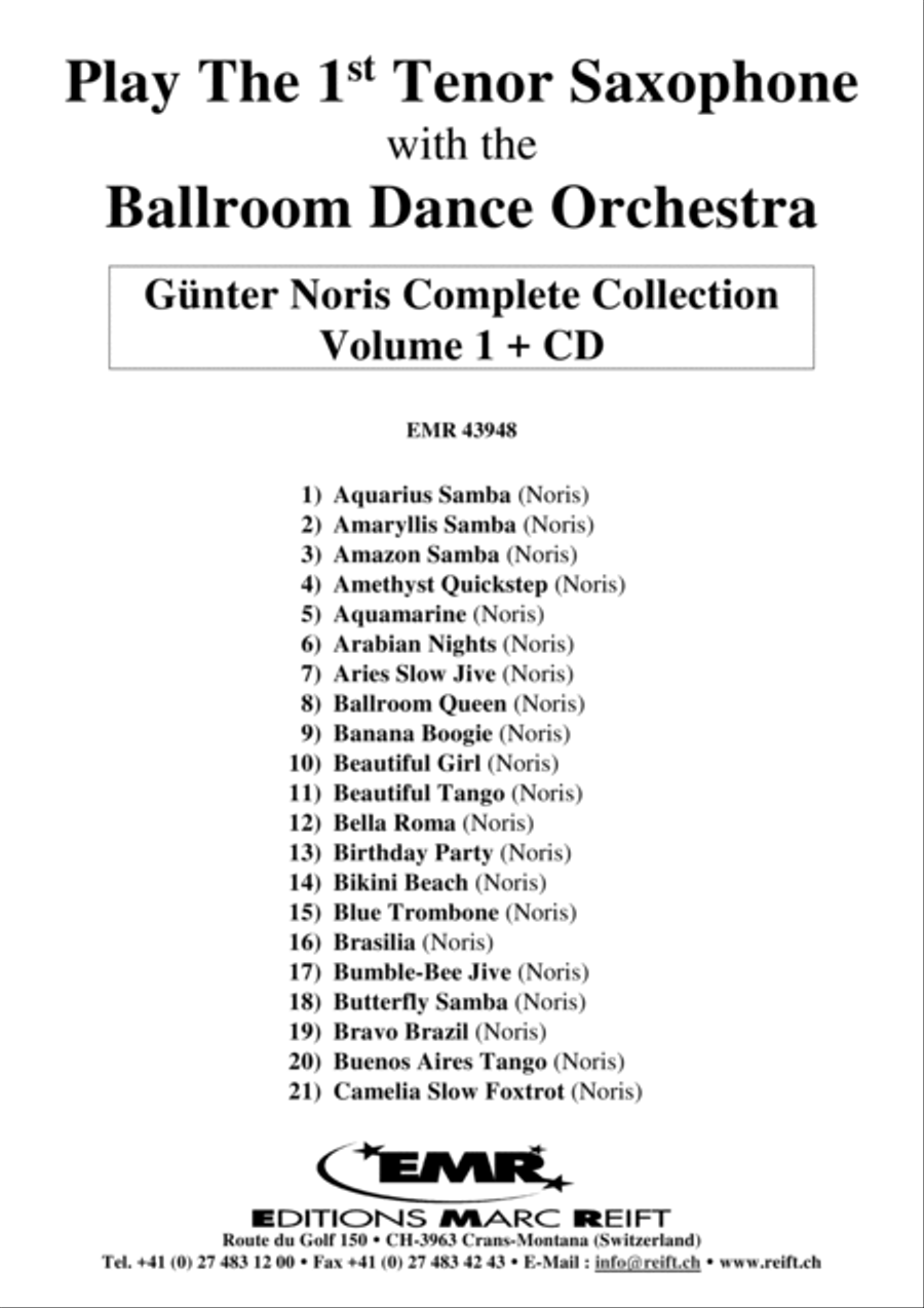 Play The 1st Tenor Sax With The Ballroom Dance Orchestra Vol. 1 Tenor Saxophone scores gallery preview page 2