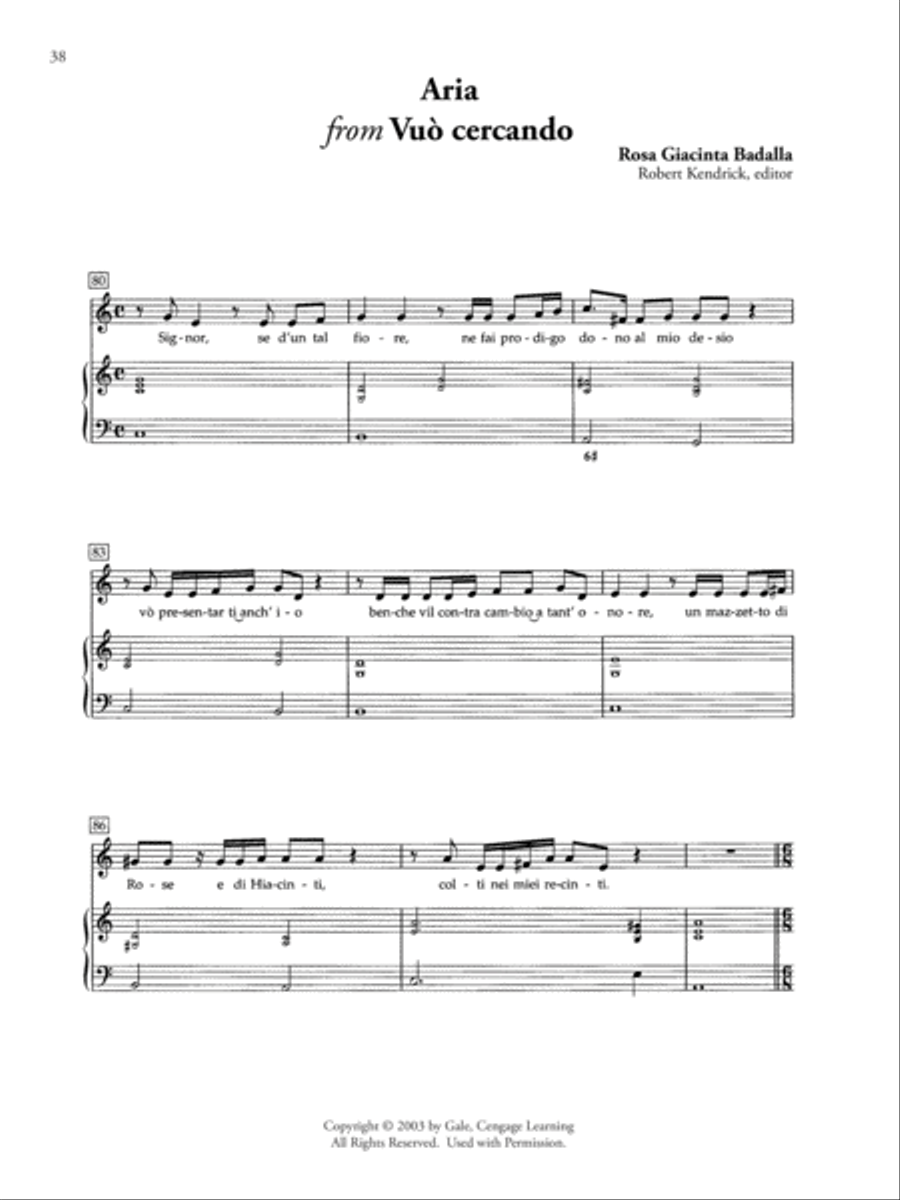 24 Italian Songs & Arias by Women Composers Chamber Music scores gallery preview page 3