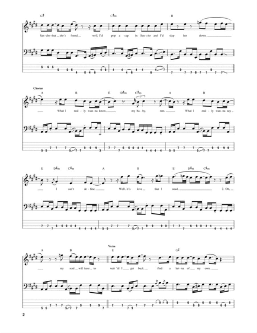 Santeria Guitar Tablature scores gallery preview page 2