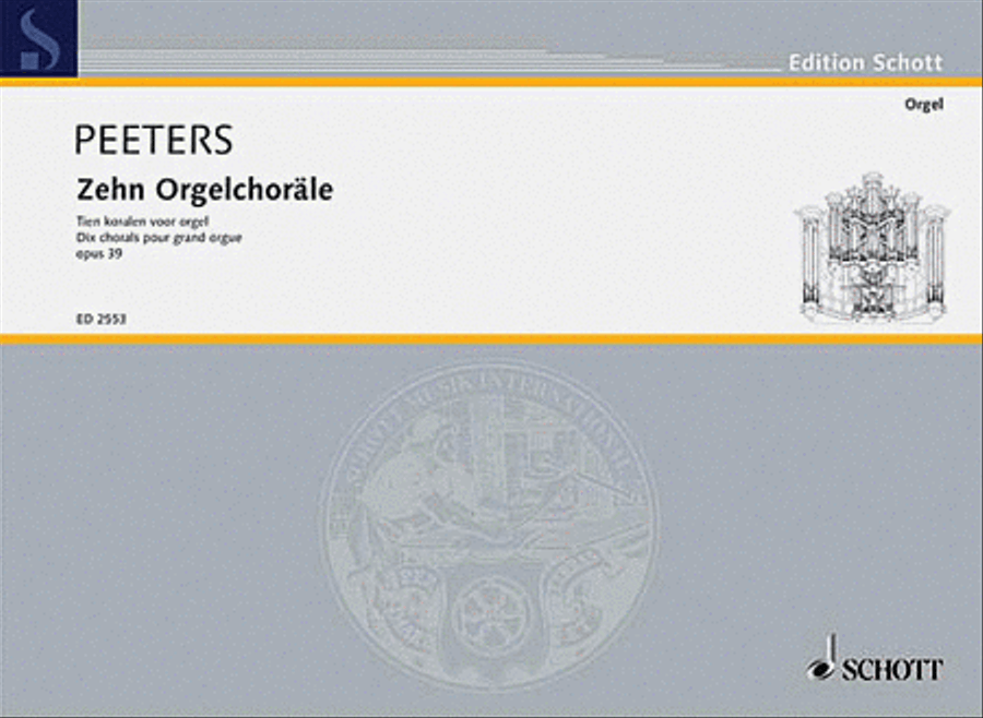 10 Organ Chorales Op. 39 Organ scores gallery preview page 1