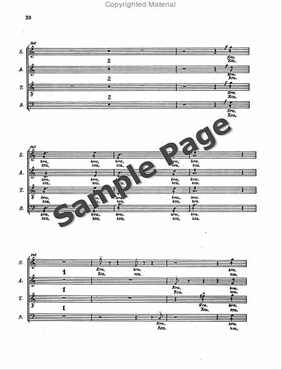 Henze Moralities(1967) Chor.score 4-Part scores gallery preview page 33