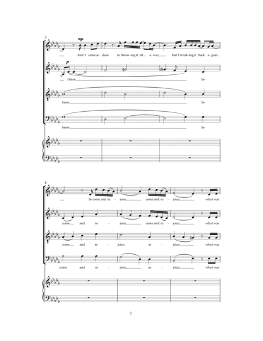 Rejoice 4-Part scores gallery preview page 2