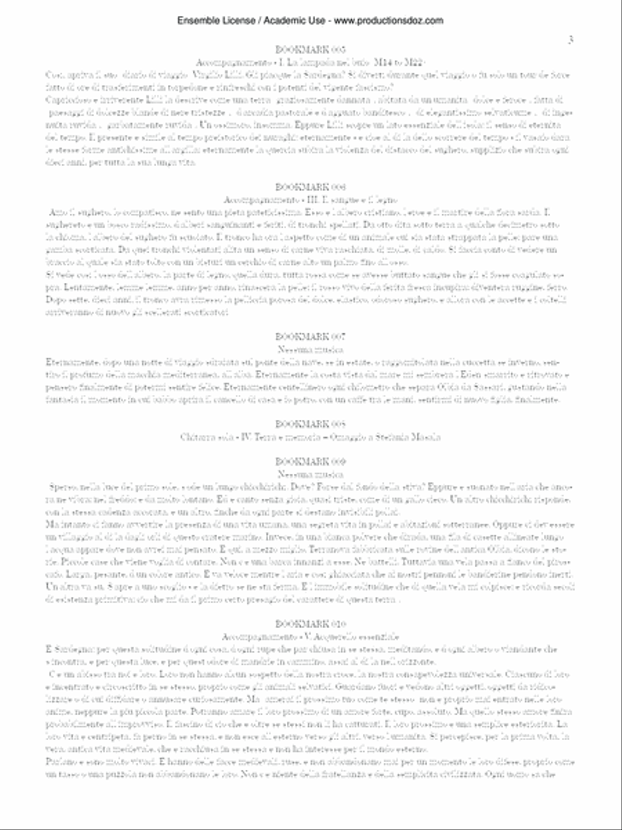 Acquerelli di Sardegna Classical Guitar scores gallery preview page 3