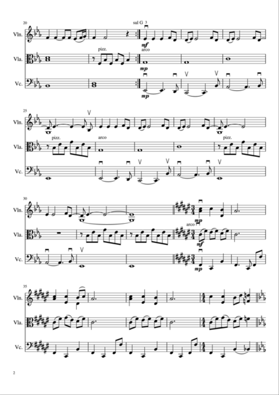 Only Time Only Time String Trio scores gallery preview page 3
