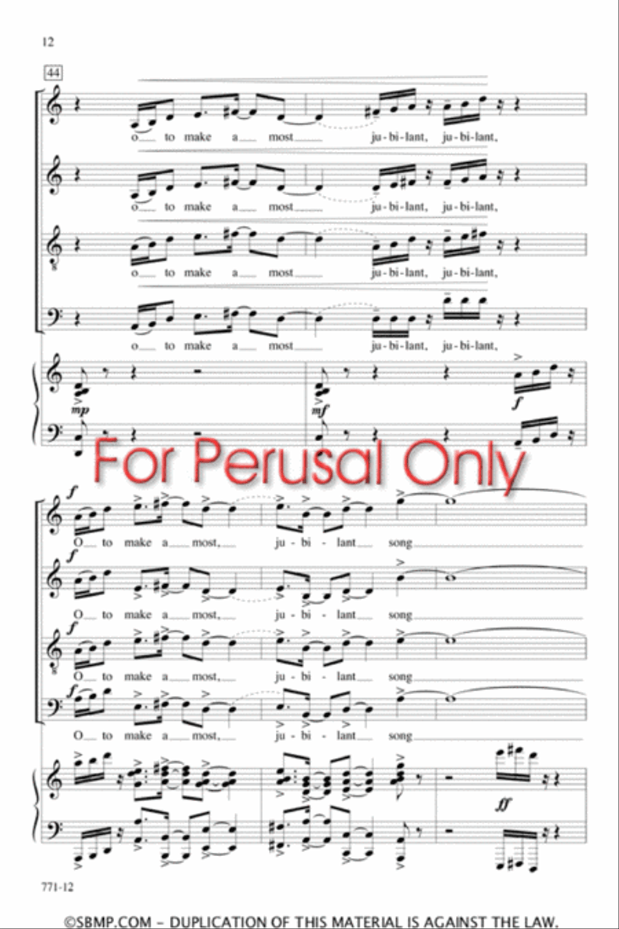 My Spirit Is Uncaged - SATB Octavo 4-Part scores gallery preview page 11